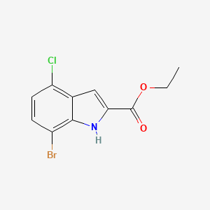 molecular formula C11H9BrClNO2 B1454803 ethyl 7-bromo-4-chloro-1H-indole-2-carboxylate CAS No. 1073494-43-5