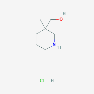 molecular formula C7H16ClNO B1454805 (3-Methylpiperidin-3-yl)methanol hydrochloride CAS No. 955027-74-4