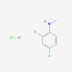 molecular formula C7H8Cl2FN B1454810 4-氯-2-氟-N-甲基苯胺盐酸盐 CAS No. 956828-51-6