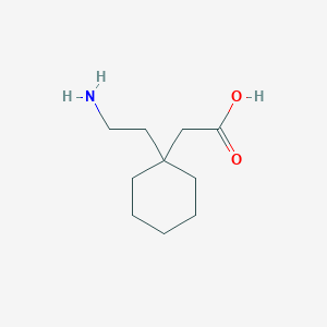 molecular formula C10H19NO2 B1454811 2-[1-(2-aminoethyl)cyclohexyl]acetic acid CAS No. 1500558-49-5