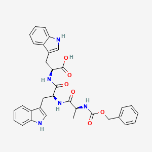 molecular formula C33H33N5O6 B14548110 N-[(Benzyloxy)carbonyl]-L-alanyl-L-tryptophyl-L-tryptophan CAS No. 62120-81-4