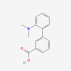 molecular formula C15H15NO2 B1454813 2'-(Dimethylamino)biphenyl-3-carboxylic acid CAS No. 1175653-21-0