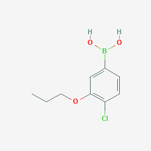 molecular formula C9H12BClO3 B1454816 (4-Chloro-3-propoxyphenyl)boronic acid CAS No. 681292-77-3