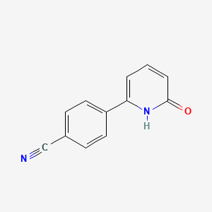 molecular formula C12H8N2O B1454819 4-(6-Hydroxypyridin-2-yl)benzonitrile CAS No. 1111110-50-9