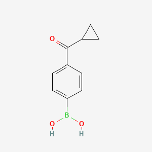molecular formula C10H11BO3 B1454825 4-(CYCLOPROPYLCARBONYL)PHENYLBORONIC ACID CAS No. 959861-28-0