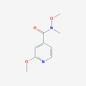 molecular formula C9H12N2O3 B1454830 N,2-Dimethoxy-N-methylisonicotinamide CAS No. 764708-19-2