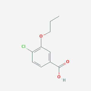 molecular formula C10H11ClO3 B1454831 4-氯-3-丙氧基苯甲酸 CAS No. 65136-52-9