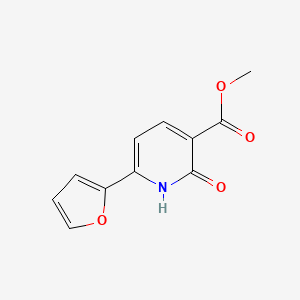 molecular formula C11H9NO4 B1454832 Methyl 6-(2-furyl)-2-hydroxynicotinate CAS No. 1202163-29-8