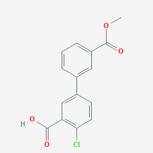 2-Chloro-5-(3-methoxycarbonylphenyl)benzoic acid