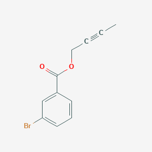 molecular formula C11H9BrO2 B14548438 But-2-yn-1-yl 3-bromobenzoate CAS No. 61898-67-7