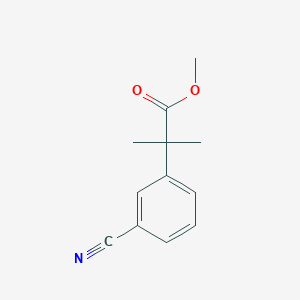 molecular formula C12H13NO2 B1454849 2-(3-氰基苯基)-2-甲基丙酸甲酯 CAS No. 445003-61-2