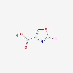 molecular formula C4H2INO3 B1454850 2-Iodooxazole-4-carboxylic acid CAS No. 1257849-68-5