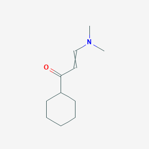 molecular formula C11H19NO B1454853 1-Cyclohexyl-3-(dimethylamino)prop-2-en-1-one CAS No. 632365-89-0