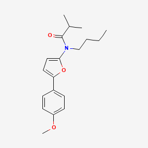 molecular formula C19H25NO3 B14548545 N-Butyl-N-[5-(4-methoxyphenyl)furan-2-YL]-2-methylpropanamide CAS No. 62188-05-0