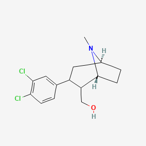 ((1R,5S)-3-(3,4-dichlorophenyl)-8-methyl-8-azabicyclo[3.2.1]octan-2-yl)methanol