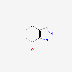 molecular formula C7H8N2O B1454863 1,4,5,6-Tetrahydro-7h-indazol-7-one CAS No. 165686-41-9