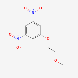 molecular formula C9H10N2O6 B14548672 Benzene, 1-(2-methoxyethoxy)-3,5-dinitro- CAS No. 62122-63-8