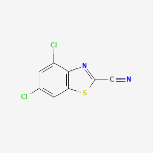 molecular formula C8H2Cl2N2S B1454872 4,6-Dichlorobenzo[d]thiazole-2-carbonitrile CAS No. 1188236-02-3