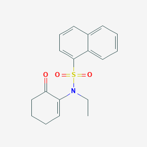 molecular formula C18H19NO3S B14548720 N-Ethyl-N-(6-oxocyclohex-1-en-1-yl)naphthalene-1-sulfonamide CAS No. 62297-20-5
