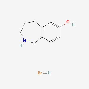 molecular formula C10H14BrNO B1454881 2,3,4,5-tetrahydro-1H-benzo[c]azepin-7-ol hydrobromide CAS No. 667398-64-3