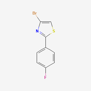 molecular formula C9H5BrFNS B1454885 4-Bromo-2-(4-fluorophenyl)thiazole CAS No. 1142196-38-0