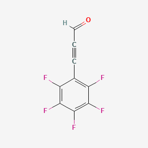 molecular formula C9HF5O B14548893 3-(Pentafluorophenyl)prop-2-ynal CAS No. 61794-53-4