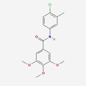 molecular formula C17H18ClNO4 B14548981 N-(4-Chloro-3-methylphenyl)-3,4,5-trimethoxybenzamide CAS No. 62129-34-4