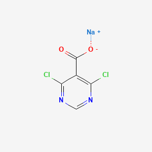 molecular formula C5HCl2N2NaO2 B1454899 Sodium 4,6-dichloropyrimidine-5-carboxylate CAS No. 1204295-88-4