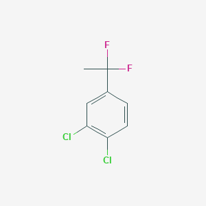 molecular formula C8H6Cl2F2 B1454901 1,2-二氯-4-(1,1-二氟乙基)苯 CAS No. 1204295-72-6
