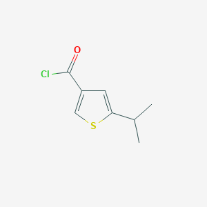 molecular formula C8H9ClOS B1454904 5-异丙硫基苯-3-酰氯 CAS No. 1160248-86-1