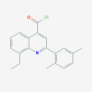 molecular formula C20H18ClNO B1454905 2-(2,5-Dimethylphenyl)-8-ethylquinoline-4-carbonyl chloride CAS No. 1160261-17-5