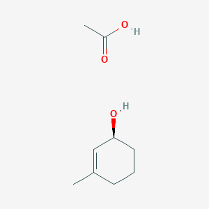 molecular formula C9H16O3 B14549075 acetic acid;(1S)-3-methylcyclohex-2-en-1-ol CAS No. 62247-44-3