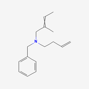 molecular formula C16H23N B14549088 N-Benzyl-N-(but-3-en-1-yl)-2-methylbut-2-en-1-amine CAS No. 61907-91-3