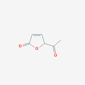 molecular formula C6H6O3 B14549135 5-Acetylfuran-2(5H)-one CAS No. 61892-53-3