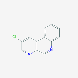 molecular formula C12H7ClN2 B14549138 2-Chlorobenzo[f][1,7]naphthyridine CAS No. 62141-00-8
