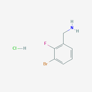 molecular formula C7H8BrClFN B1454914 (3-broMo-2-fluorophenyl)MethanaMine hydrochloride CAS No. 1177559-63-5