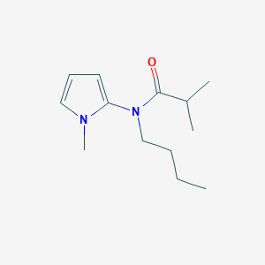 molecular formula C13H22N2O B14549152 N-Butyl-2-methyl-N-(1-methyl-1H-pyrrol-2-yl)propanamide CAS No. 62187-84-2