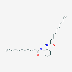 molecular formula C30H54N2O2 B14549163 N,N'-(Cyclohexane-1,2-diyl)bis(N-methylundec-10-enamide) CAS No. 61797-79-3