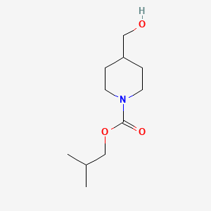 molecular formula C11H21NO3 B1454917 2-甲基丙基 4-(羟甲基)哌啶-1-羧酸酯 CAS No. 1179513-14-4