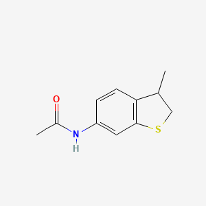 molecular formula C11H13NOS B14549196 N-(3-Methyl-2,3-dihydro-1-benzothiophen-6-yl)acetamide CAS No. 62077-39-8