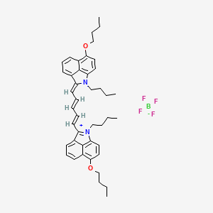 6-butoxy-2-((1E,3E,5Z)-5-(6-butoxy-1-butylbenzo[cd]indol-2(1H)-ylidene)penta-1,3-dien-1-yl)-1-butylbenzo[cd]indol-1-ium tetrafluoroborate