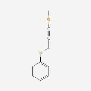 molecular formula C12H16SeSi B14549241 Trimethyl[3-(phenylselanyl)prop-1-yn-1-yl]silane CAS No. 61713-53-9
