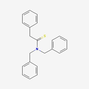 molecular formula C22H21NS B14549249 N,N-Dibenzyl(phenyl)ethanethioamide CAS No. 61821-54-3
