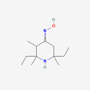 molecular formula C12H24N2O B14549291 N-(2,6-Diethyl-2,3,6-trimethylpiperidin-4-ylidene)hydroxylamine CAS No. 61715-82-0