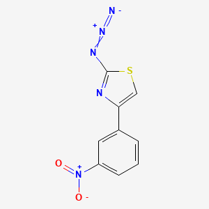molecular formula C9H5N5O2S B14549327 2-Azido-4-(3-nitrophenyl)-1,3-thiazole CAS No. 62263-10-9