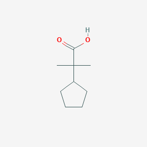 molecular formula C9H16O2 B1454936 2-Cyclopentyl-2-methylpropanoic acid CAS No. 802918-34-9