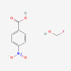 molecular formula C8H8FNO5 B14549408 Fluoromethanol;4-nitrobenzoic acid CAS No. 62153-85-9