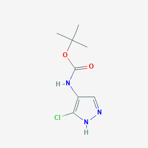 tert-butyl (3-chloro-1H-pyrazol-4-yl)carbamate