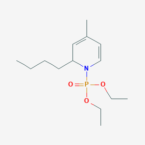 molecular formula C14H26NO3P B14549447 Diethyl (2-butyl-4-methylpyridin-1(2H)-yl)phosphonate CAS No. 62053-99-0