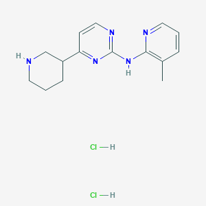 molecular formula C15H21Cl2N5 B1454945 (3-Methyl-pyridin-2-yl)-(4-piperidin-3-yl-pyrimidin-2-yl)-amine dihydrochloride CAS No. 1361111-30-9